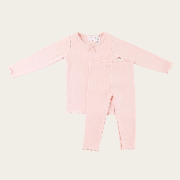 jamie kay peach blossom pajama set 6-12 months - Picture 4 of 4